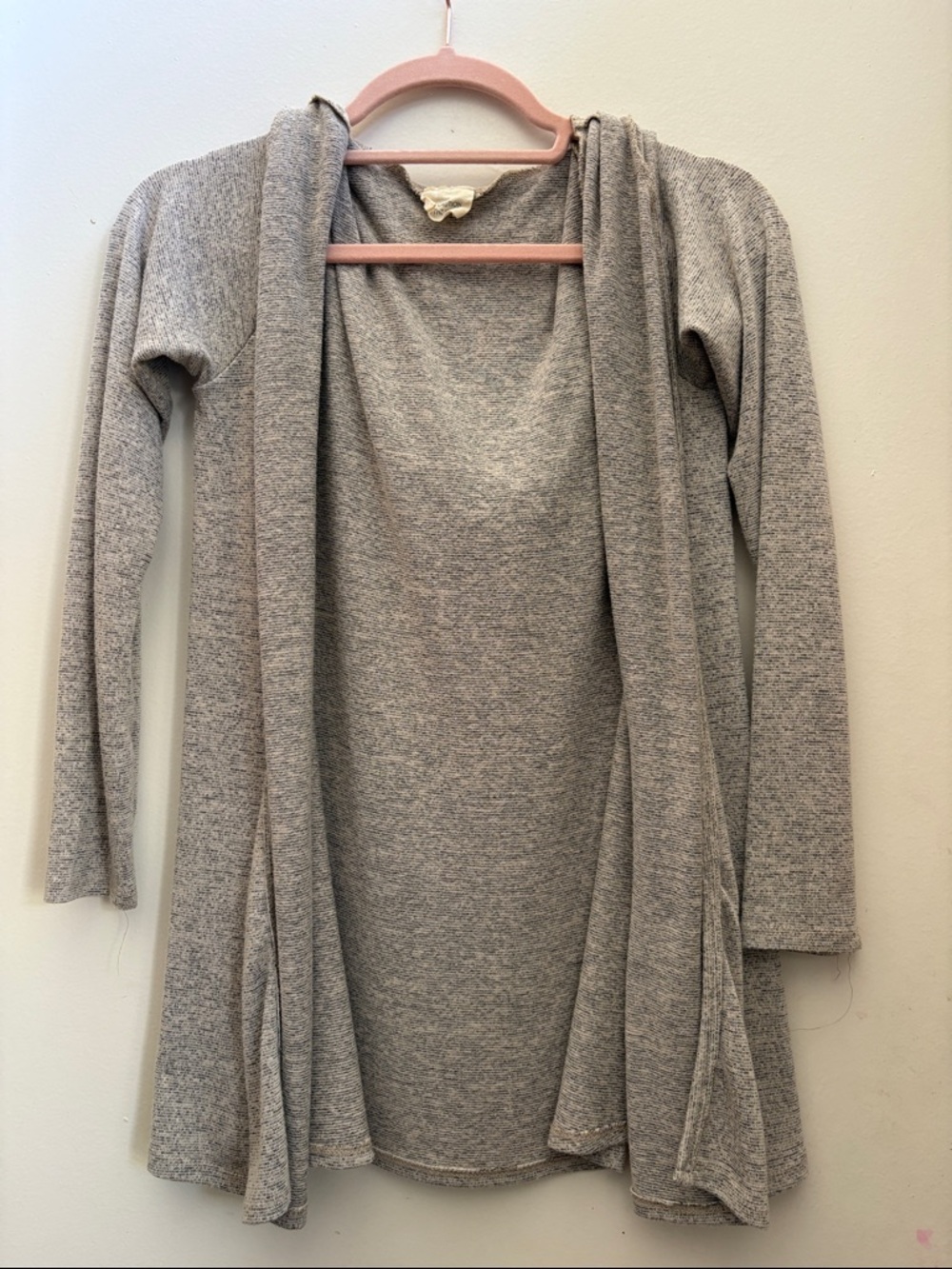 Open Front Hooded Cardigan-